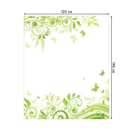 The tablecloth “Light curls”, rectangular, Saten, size 120x145 cm-1