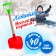 Children's spatula with a wooden handle, 41 cm, mix