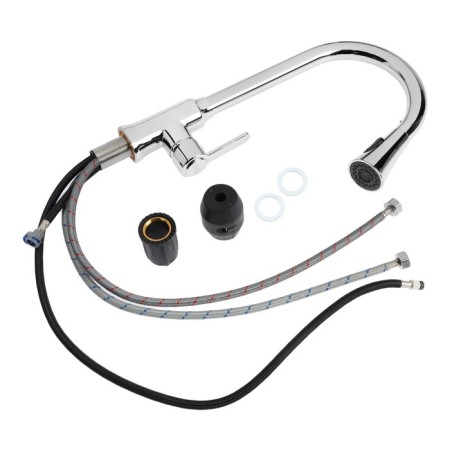 Zein Z3710 kitchen mixer, exhaust surplus, 2 modes, ABS plastic, chrome-7