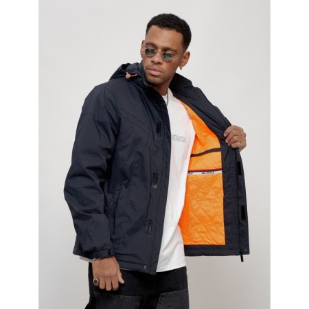 Sports male jacket, size 48, dark blue color-10
