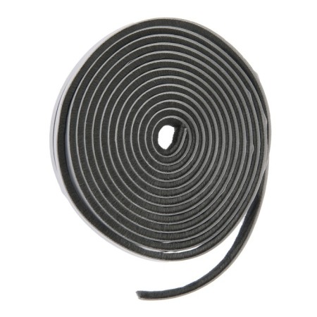Sealing brush self -adhesive tundra, 9x5 mm, gray, 10 m.