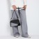 Bag Cross-Bodi with a zipper, gray color