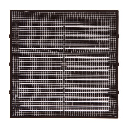 Ventilation grate Zein Lux l194kr, 194 x 194 mm, with a grid, ineffective, brown-2