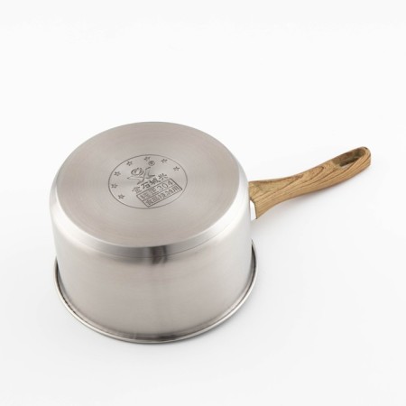 Stainless steel bucket for milk, d = 17.5, with a lid, plastic pen, 304 steel, thickness 0.5 mm, induction-2