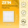 Ventilation grate Zein Lux LP250, 250 x 250 mm, with a grid, detachable