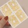 Nail stickers "snake", foil, golden color