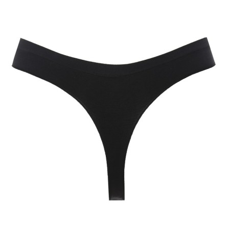 Panties female thongs are seamless, black color, size 42-46 (S-m)-6