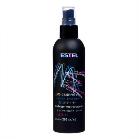 Primer-Term Protection for hair styling 16 in 1 Estel Me "This Styling" is a light fixation, 200 ml