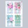 Stick plastic interior color "flowers on the planks" 60x90 cm