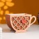 Kashpo wooden 18.3 × 8.1 × 11 cm Unique "Cup of tea, with heart", sea