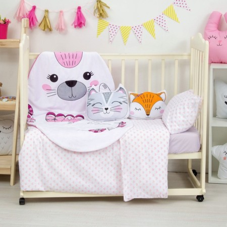 Pillow decorative baby I am KISA, 35x32 cm, velor, 250g/m2-7