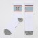Male socks, white color, size 25-27