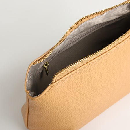 Bag Women's bag 2 in 1, on the button, cosmetic bag, mustard color-7