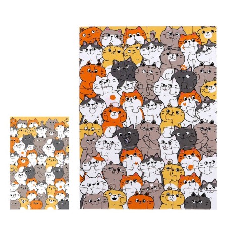 Thermal engine with puzzle "Cute cats", 54 elements, 250 ml-1