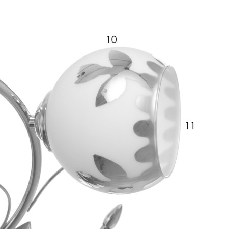 Adele chandelier 5x40W E27 Chrome Model: 2612361-5