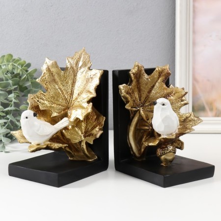 Polystone books "White Birds, Acorn" set 2 pcs 13.5x11.5x1.5 13.5x1115x16 cm 99177-1