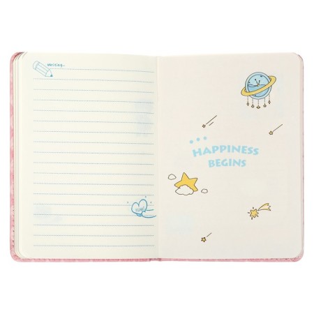 Gift notebook, A6, 100 sheets, a colored block, with a curly knife on a magnet, "anime", mix-6