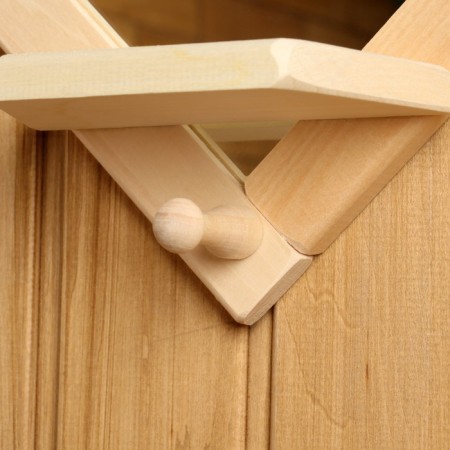 Small rhombus mirror with a shelf and hook, 20 × 20 cm-2