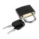 The castle of a hinged suitcase, medium, 30x42 mm, black