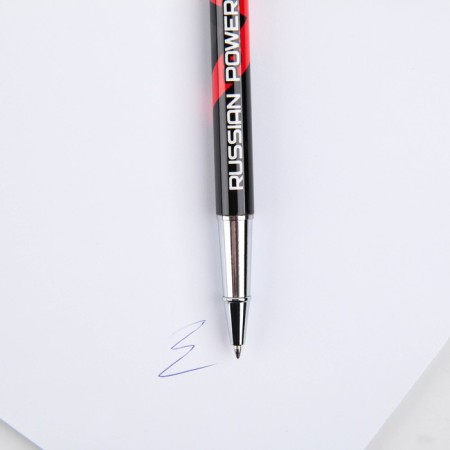 Metal handle with a cap "Russian Power", accessories silver, 1.0 mm-4
