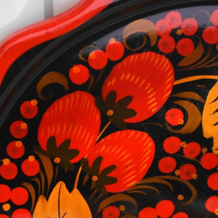 Limonnitsa plate, Khokhloma, 20 cm-2
