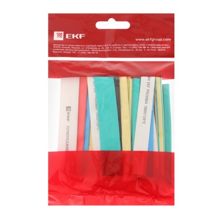 EFK Proxima thermal tubes set 4/2, 6/3, 8/4, 10/5, 12/6, 100 mm, 7 colors of 5 pcs-2