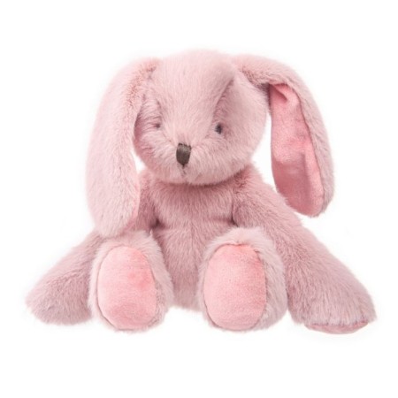 Soft toy Bunny Plush Sitting, Dust Rose, 20 cm