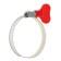Chervyki clamp with the "lamb" Zein, through the surge, diameter 32-50 mm, galvanized