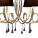 Suspended chandelier Mantra Paola, E14, 8x20W, 609 mm, matte silver color