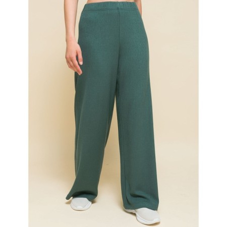 Female trousers, size XS, green color-3