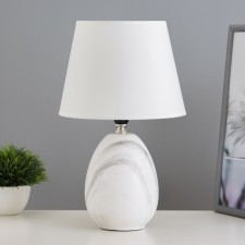 Elissa table lamp E14 40W white-gray 20x20x32 cm Risalux