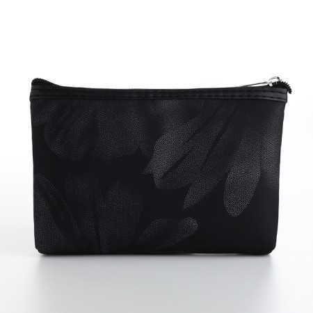 Cosmetic bag simple charm, 20*3*12, lightning department, black-1