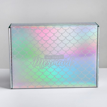 Gift folding box, packaging, My Sweet Mermaid, 30.5 x 22 x 9.5 cm-3