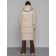 Coat insulated winter female, size 50, light-beige color