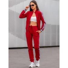 Female ishoi is a suit, size 44, burgundy color