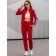 Female ishoi is a suit, size 44, burgundy color