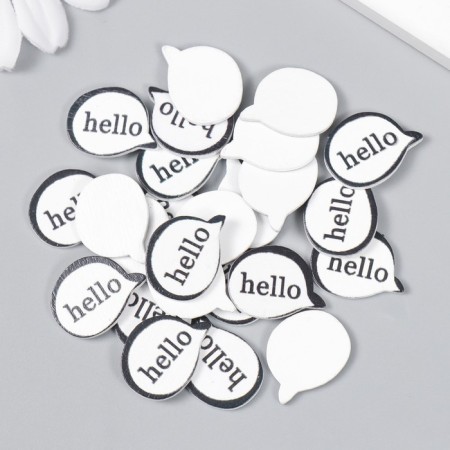 Decor tree for creativity "Rasking - Hello" set 25 pcs 1.5x2 cm-2