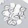 Decor tree for creativity "Rasking - Hello" set 25 pcs 1.5x2 cm