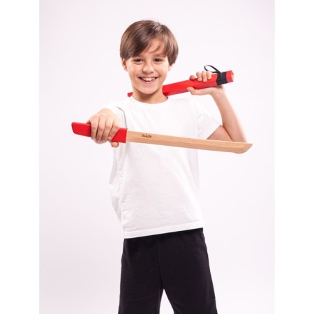 Wooden sword "Vakazashi", in a sheath, red color, beech-10