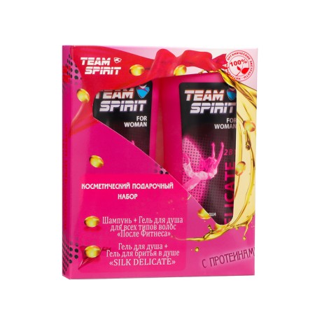 Gift kit Women's TEAM Spirit: shampoo, 250 ml + shower gel, 250 ml-3