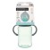A bottle for feeding, a wide throat, 270 ml, with handles, turquoise/gray