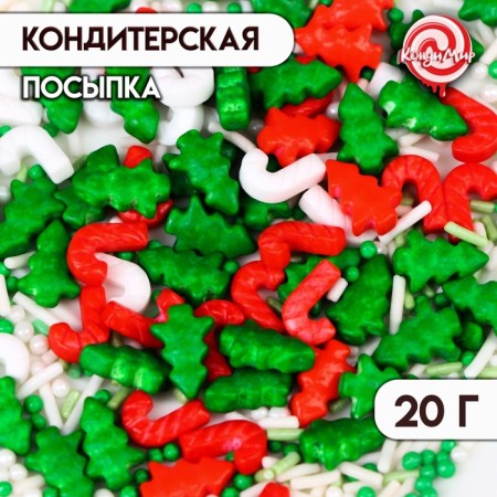 Confectionery Sprinking "Christmas Enjoyance", mix, 20 g-1