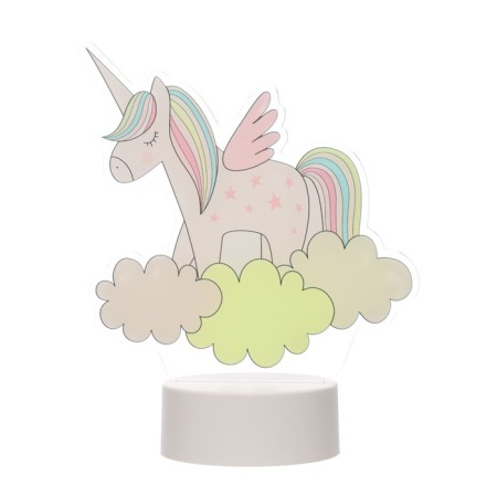Lamp "Unicorn" LED 3000K USB/from batteries 3haa white 16.3x9x23 cm-8