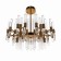 Chandelier 1171/10 E14 40W gold 60x60x40 cm Bayerlux