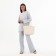 Zipper bag with lightning, milk color