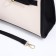 Bag Cross-Bodi with a zipper, white/black color