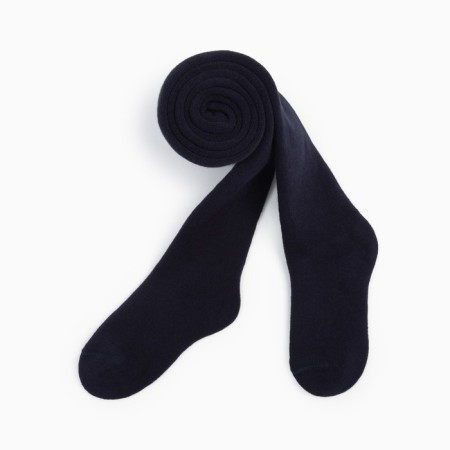 Pantyhose children's terry color dark blue, height 116-122