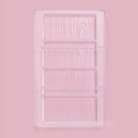 Form for chocolate and sweets “Bow of Tree”, 4 cells, 20 × 12 × 2.5 cm, 8 × 4 × 1 cm-1