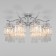 SEVILIA chandelier, 8x60W E14, chromium color