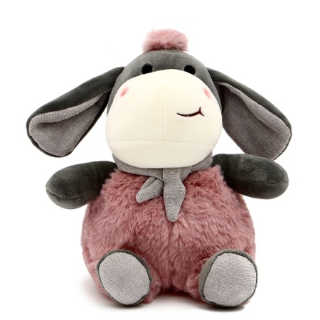 Soft toy "Donkey", 23 cm, pink color